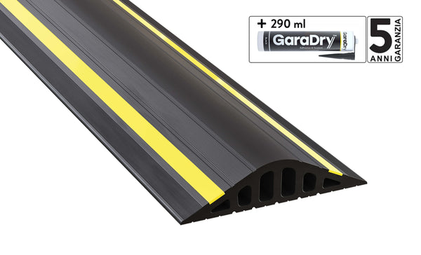 Guarnizione antiallagamento alta 4cm per la porta da garage